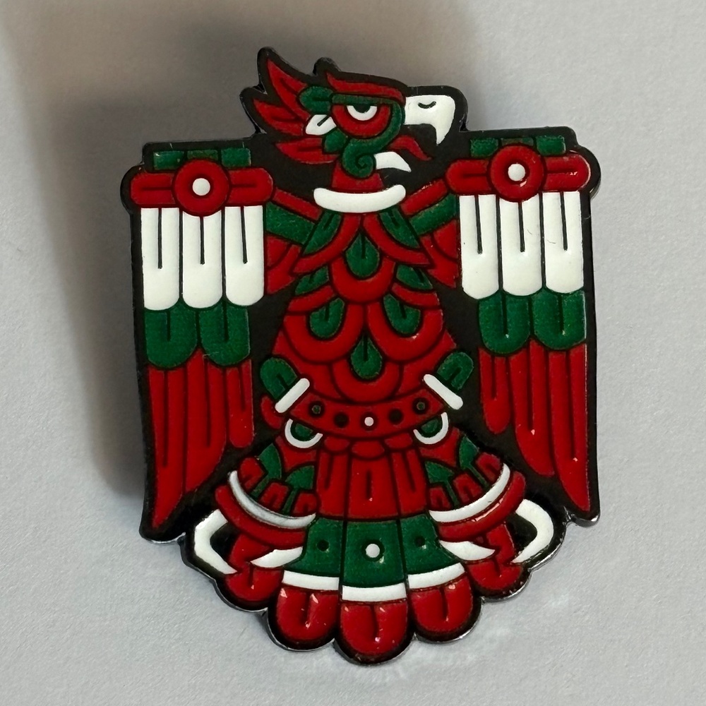 Mexican Aztec Eagle Hat Pin Pins New Era Fitted Hats Bag Mexico Flag Red Green